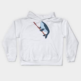 Bassoon Whale Kids Hoodie